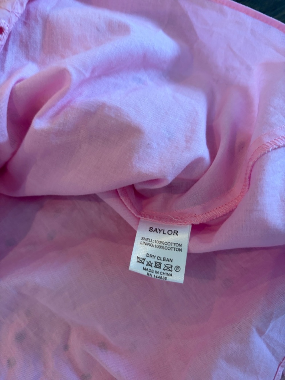 New With Tags Saylor Miriam Eyelet Dress Sz M - Picture 10 of 11